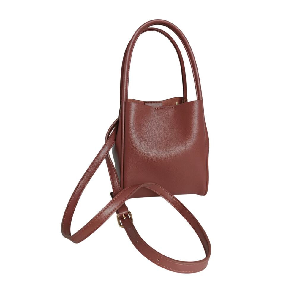 ANTHROPOLOGIE Hollace Tote: Mini Edition raisin color NEAR NEW
